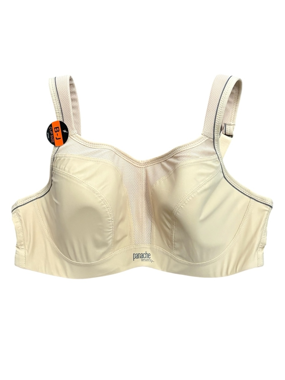 Panache High Impact Underwire Sports Bra Latte Adjustable Straps Size 36DD